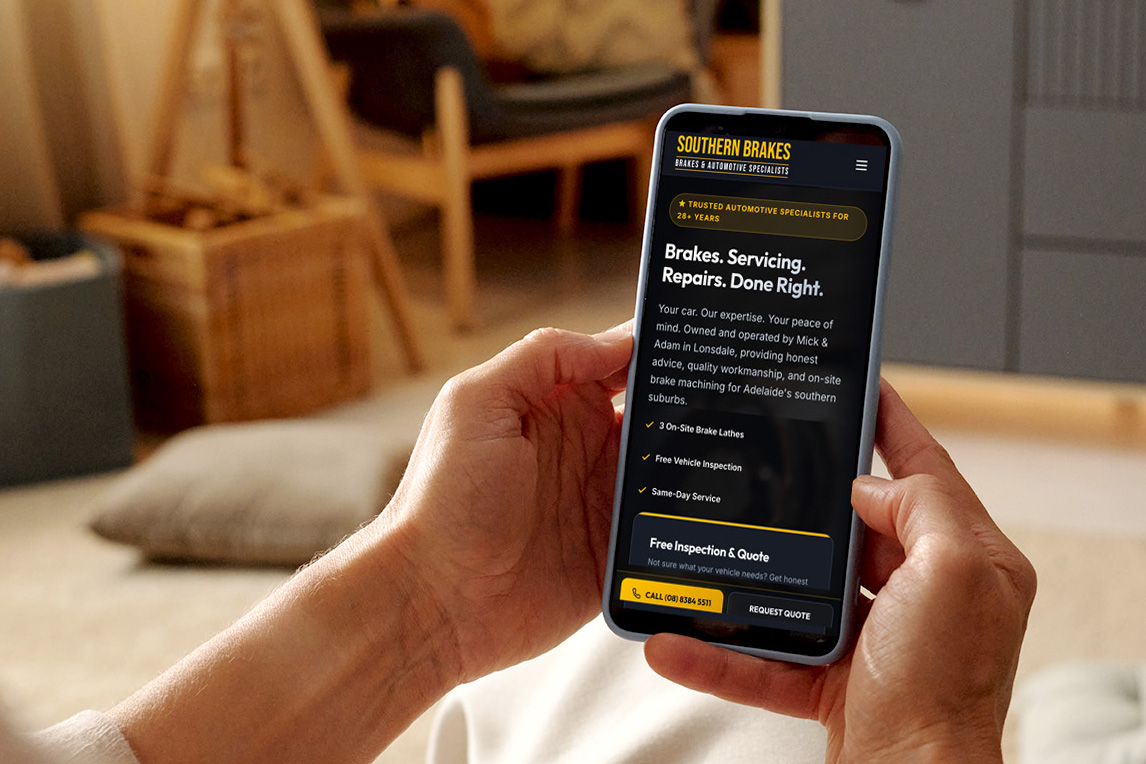 Southern Brakes website by ZAG Creative Web Design